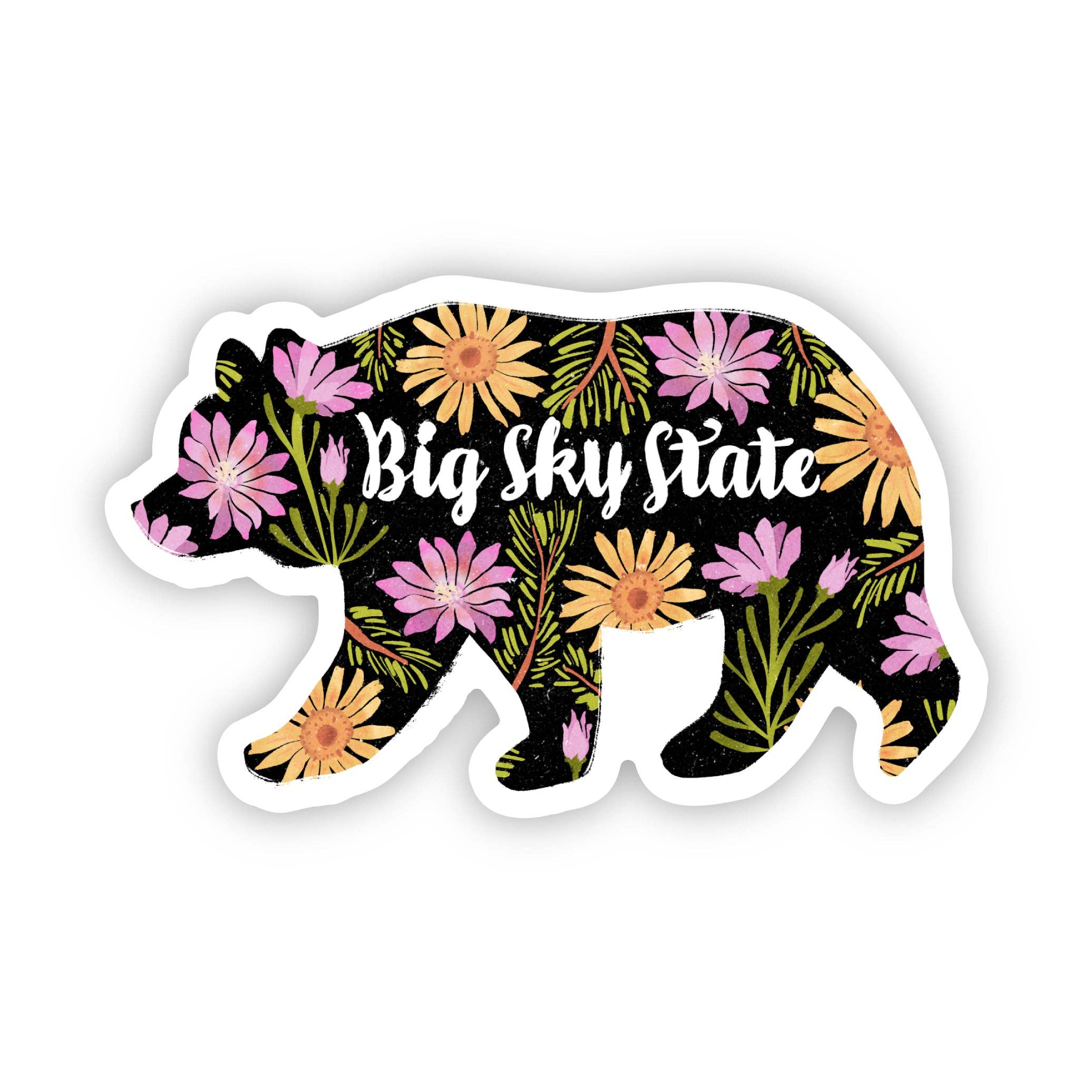 "Big Sky State" Montana Bear Sticker