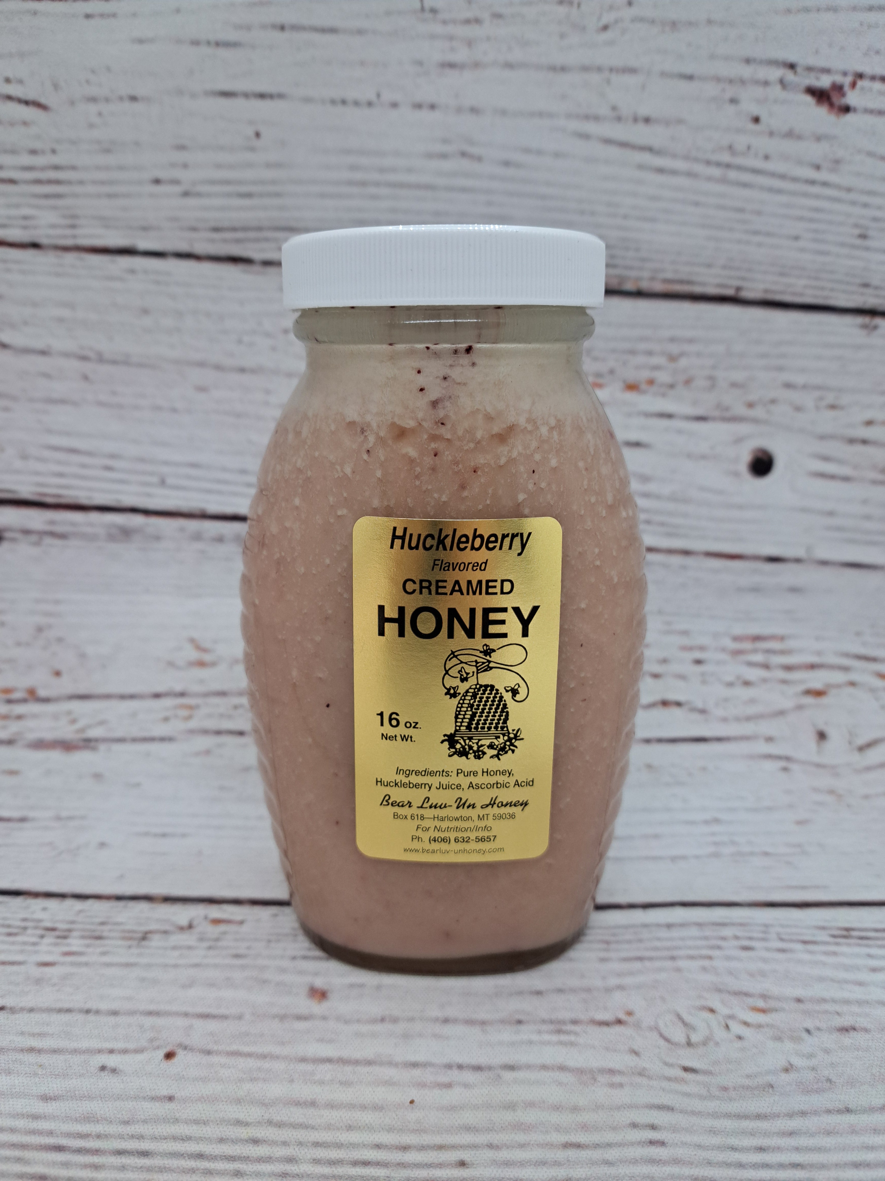 Bear Luv Un Honey Huckleberry Creamed Honey