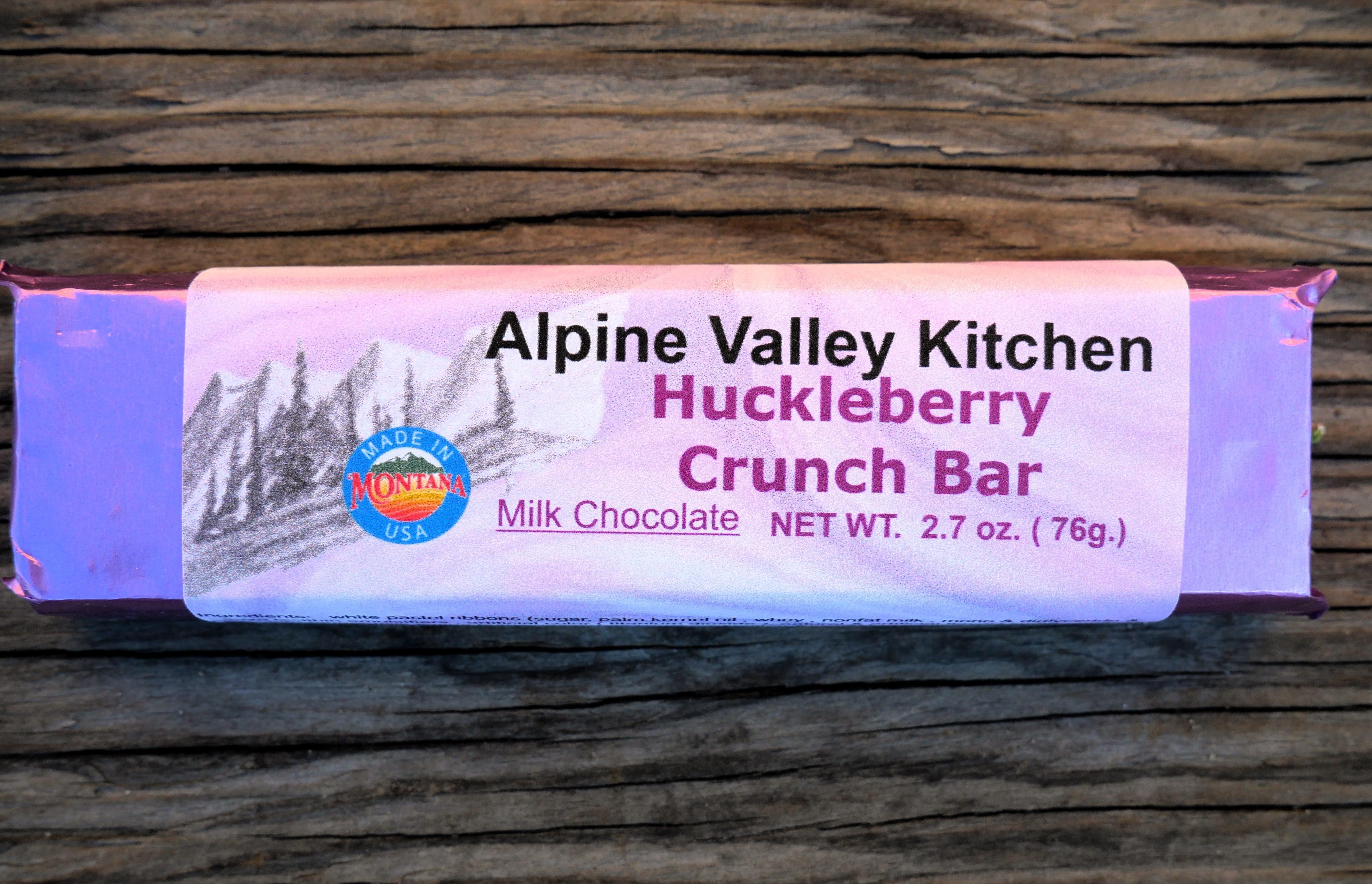 Huckleberry Crunch Candy Bar