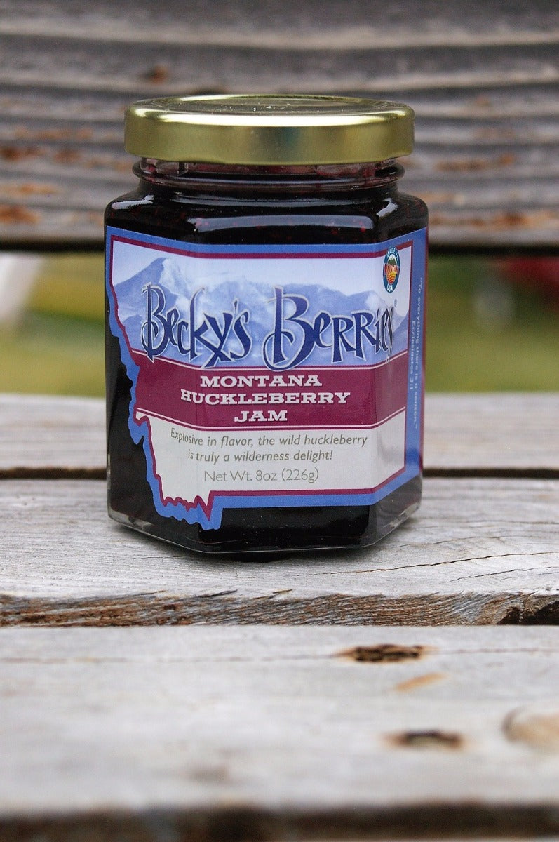 Becky's Berries: 8 oz. Montana Huckleberry Jam