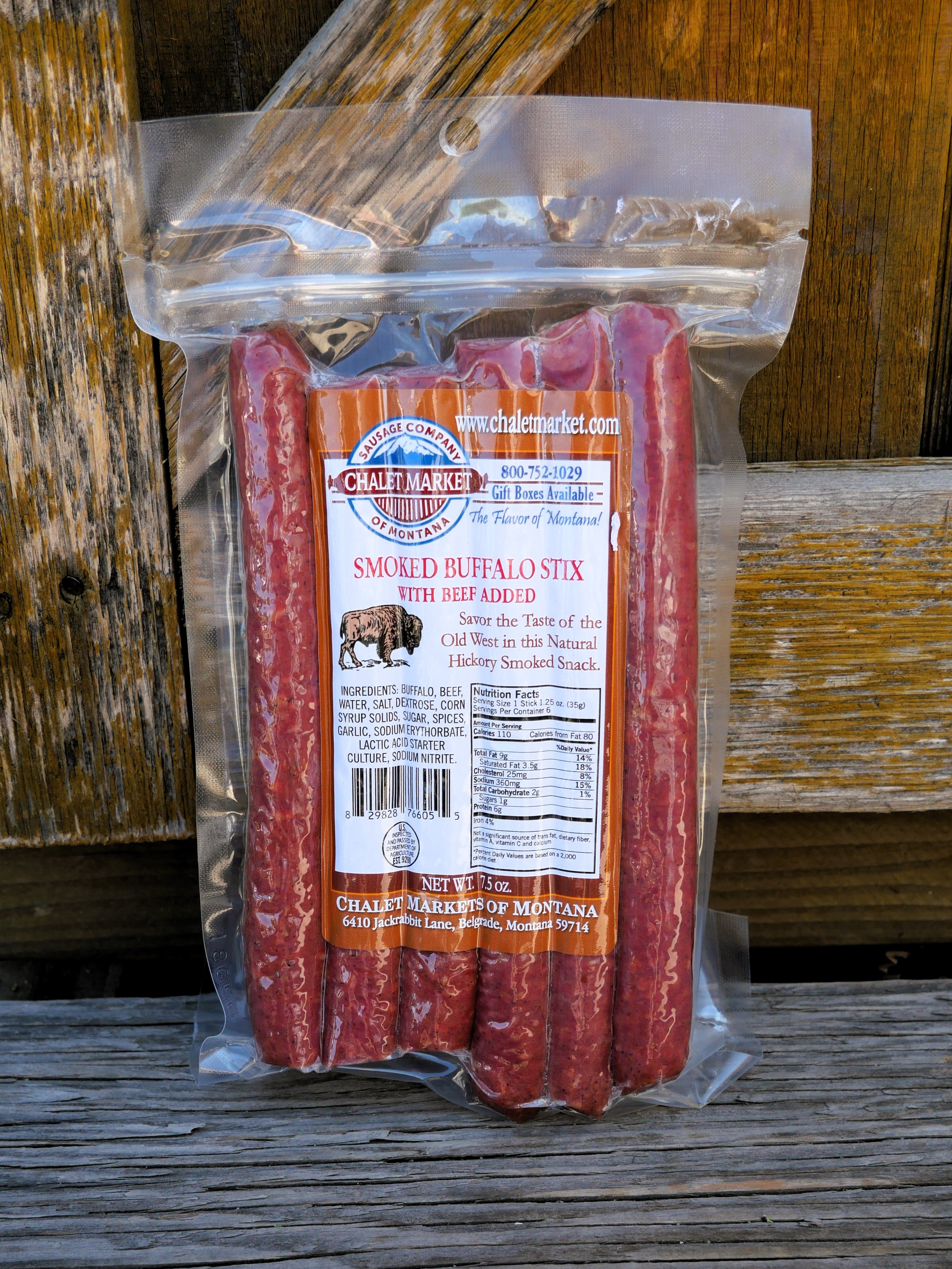 Buffalo Snack Stix with Beef Added