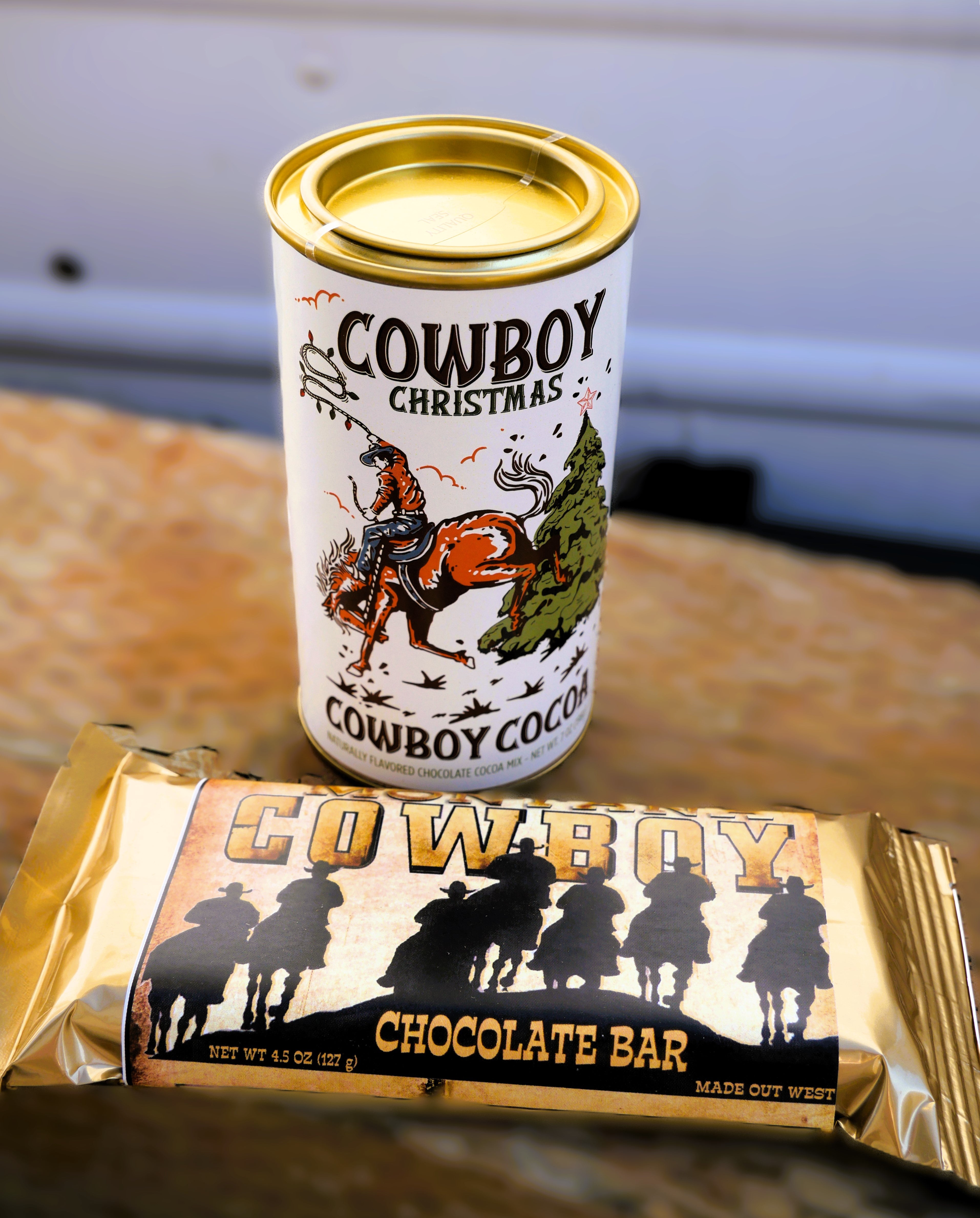 Cowboy Christmas Chocolate Gift