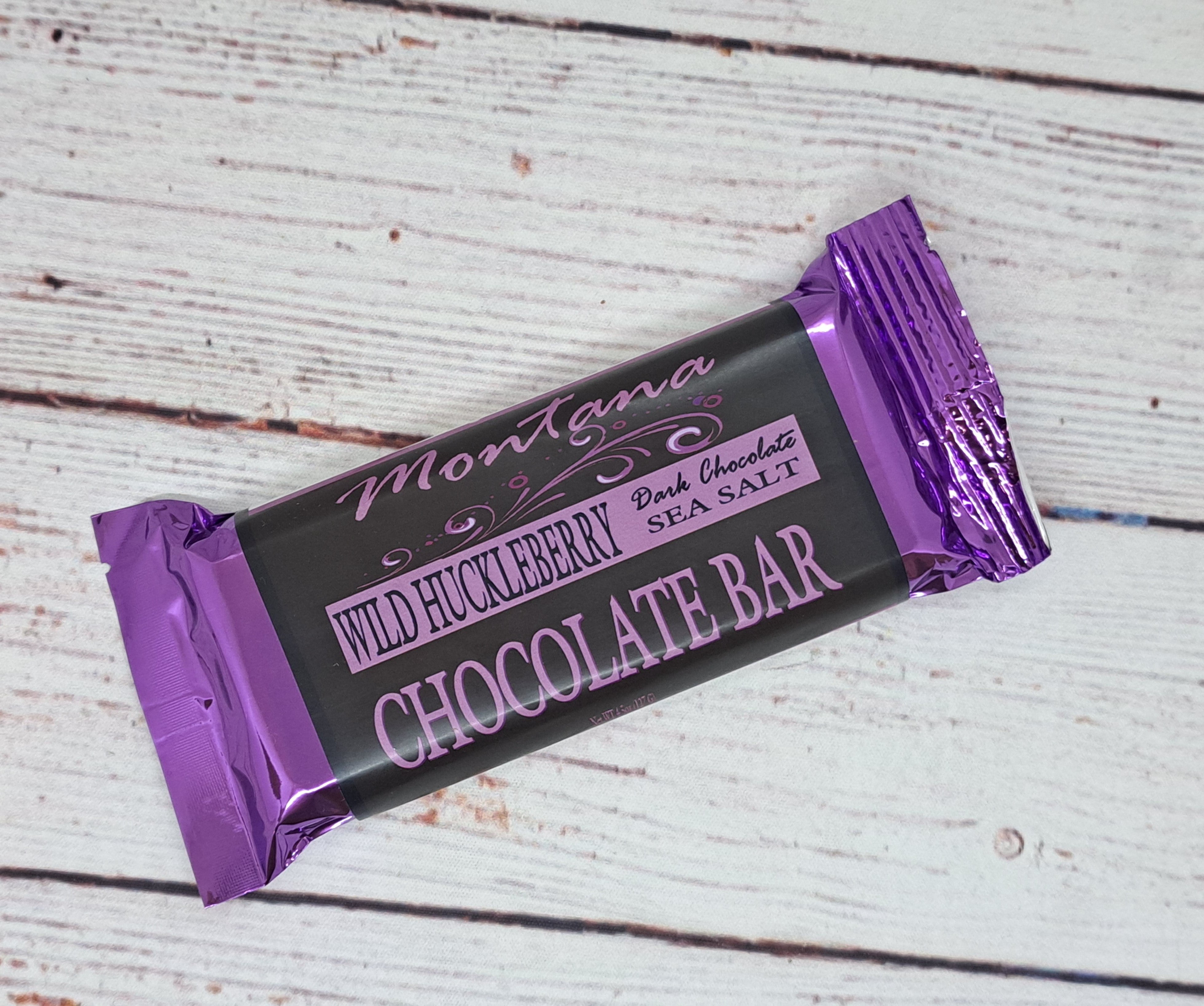 Sale! Montana Huckleberry Dark Chocolate Sea Salt Candy Bar