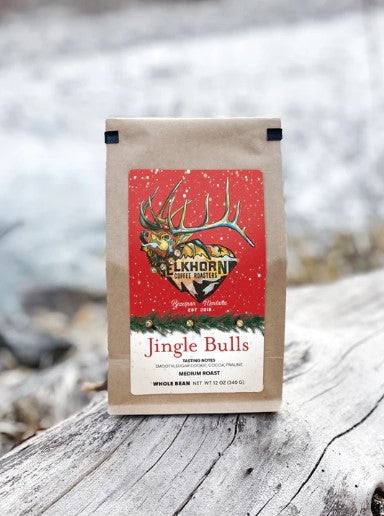 Elkhorn Coffee Roasters Jingle Bulls 12oz Whole Bean Coffee - Medium/Dark Roast