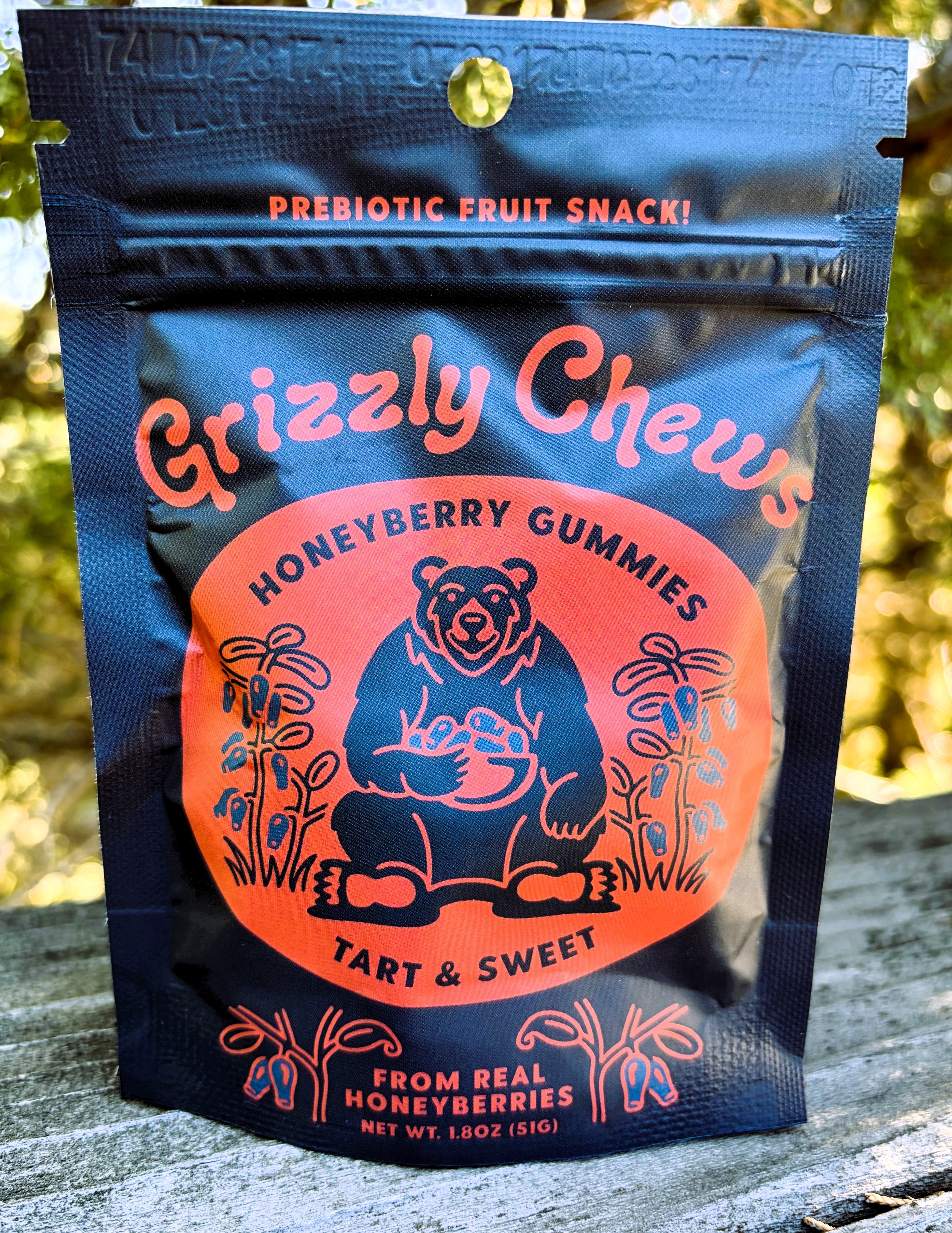 Grizzly Chews Honeyberry Gummies