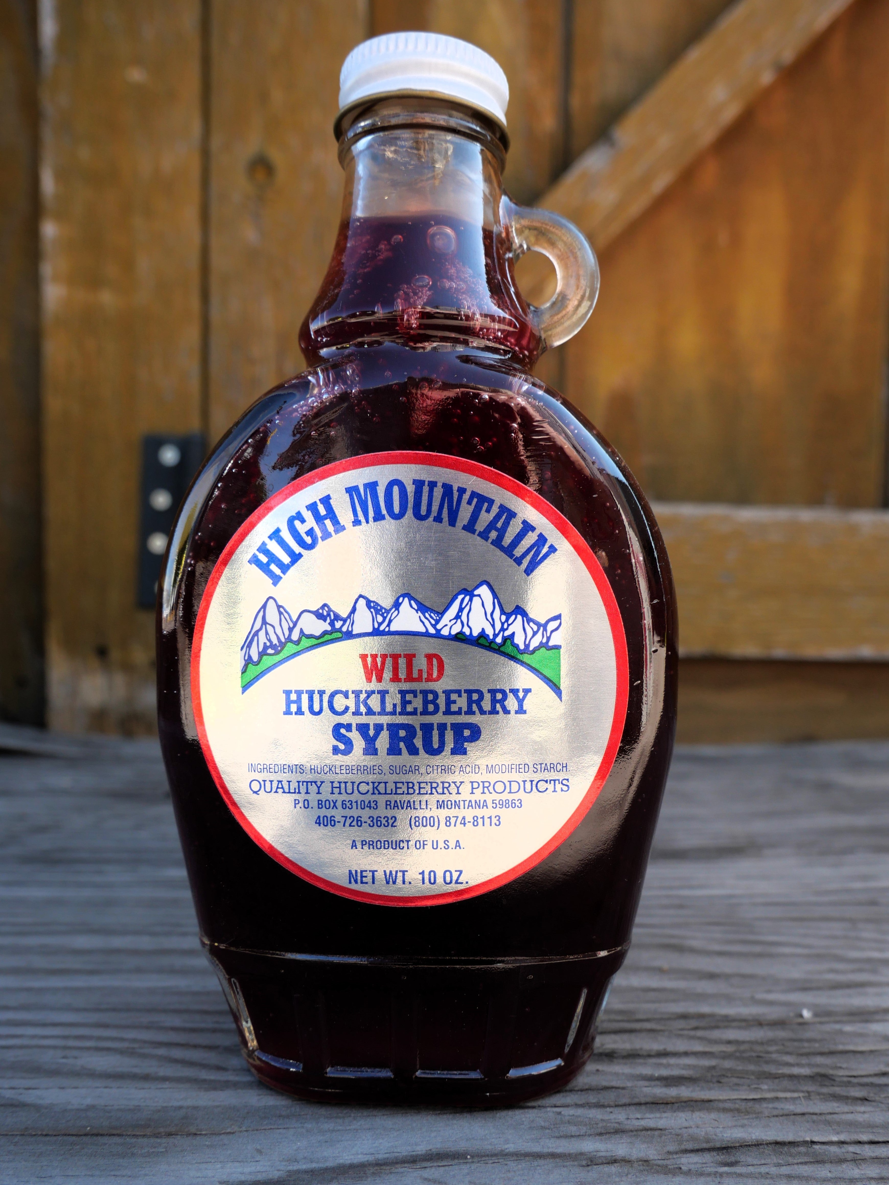 High Mountain Wild Huckleberry Syrup