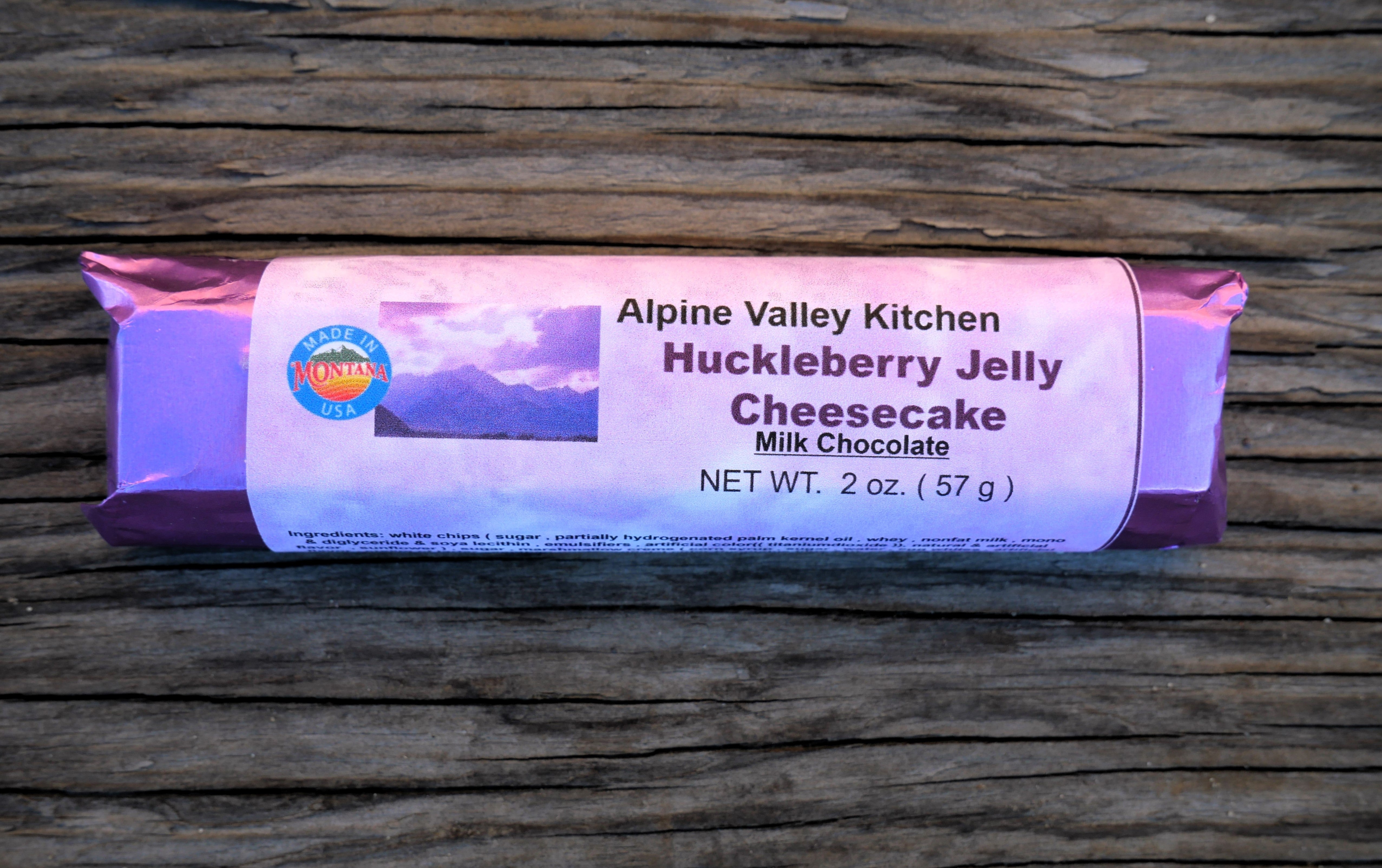 Chocolate Bar Huckleberry Jelly Cheesecake