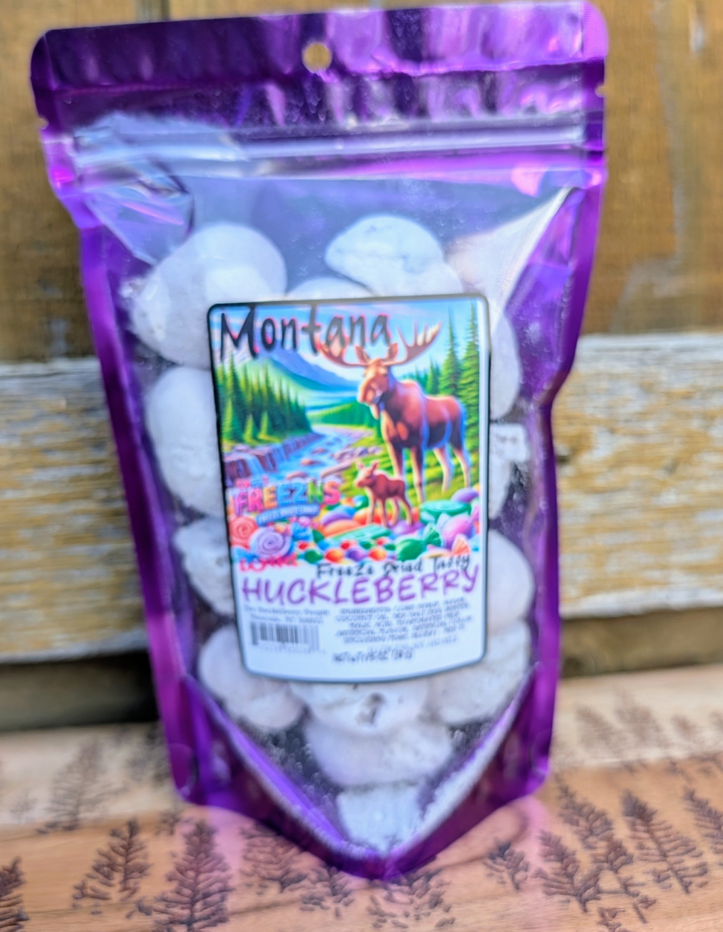 Freeze Dried Huckleberry Taffy