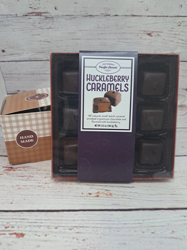the Pacific Dessert Company Huckleberry Caramels, 6.5oz - 9 Caramels. Hand Made, small batch.