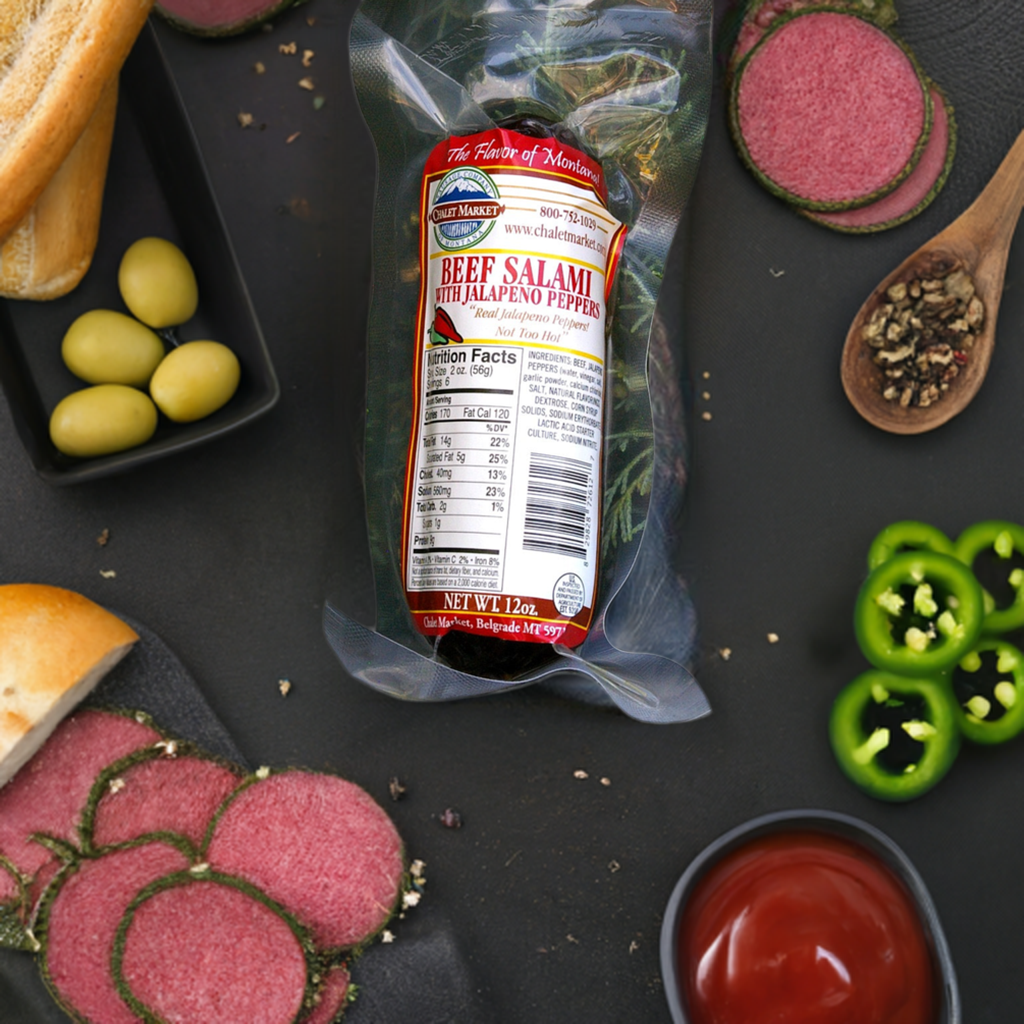 Sale! Beef Sausage with Jalapeno Peppers 5 oz.