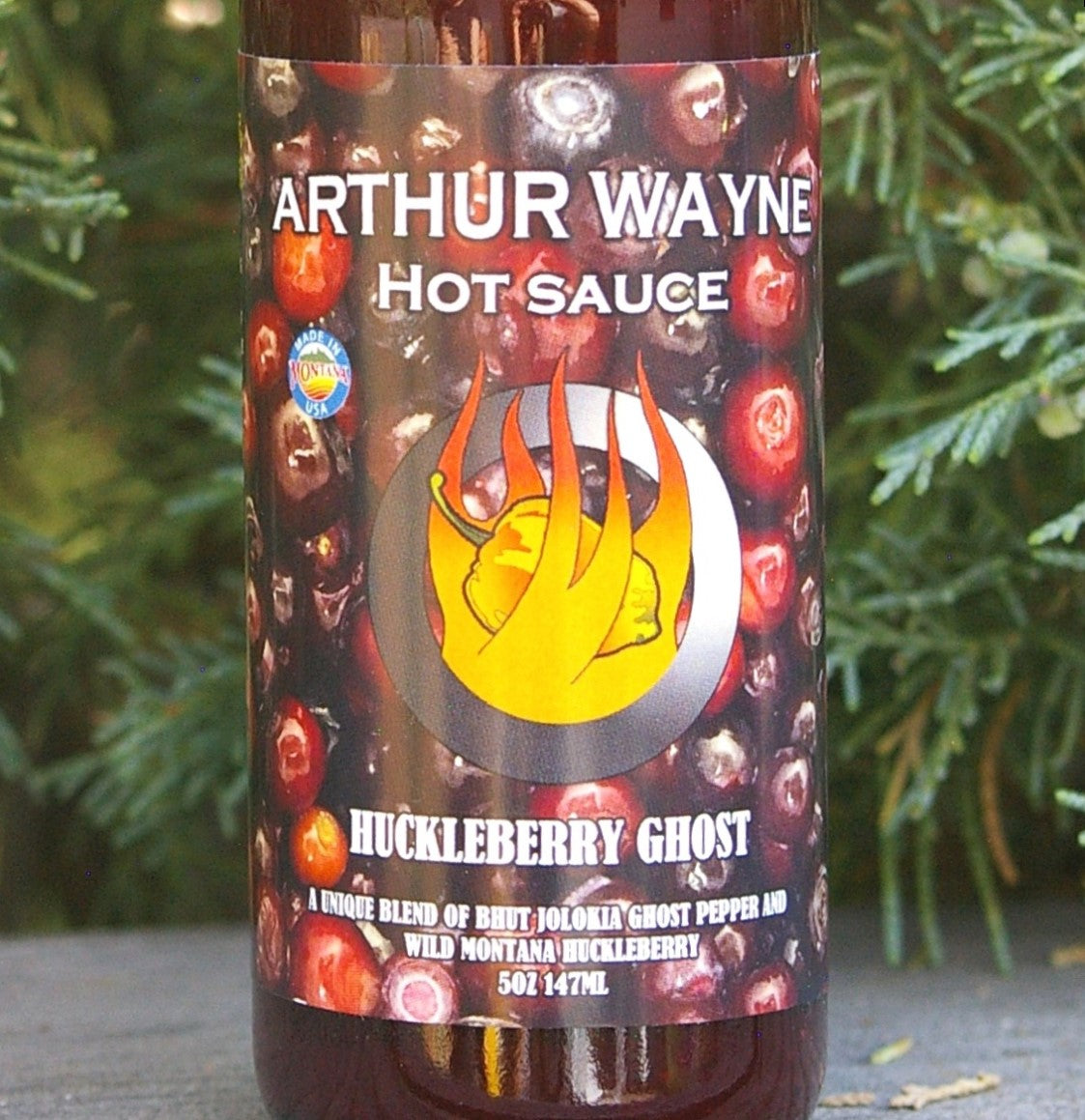 Huckleberry Ghost Hot Sauce by Arthur Wayne