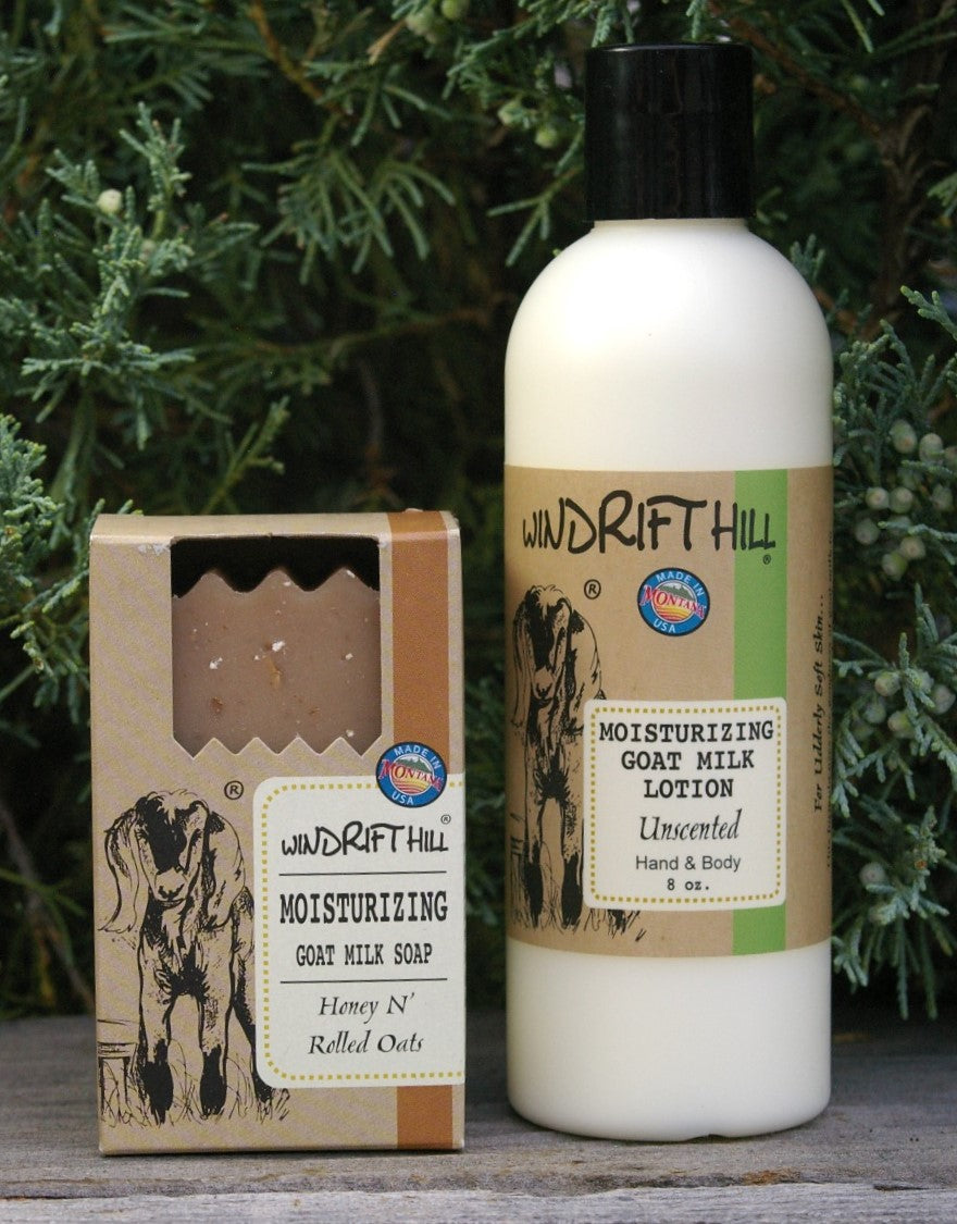 Windrift Hill Lotion and Soap Gift for Skin Care