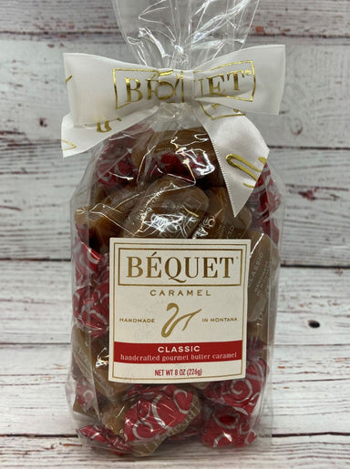 Made in Montana. Bequet 8oz Classic Caramels. Montana Made Gifts