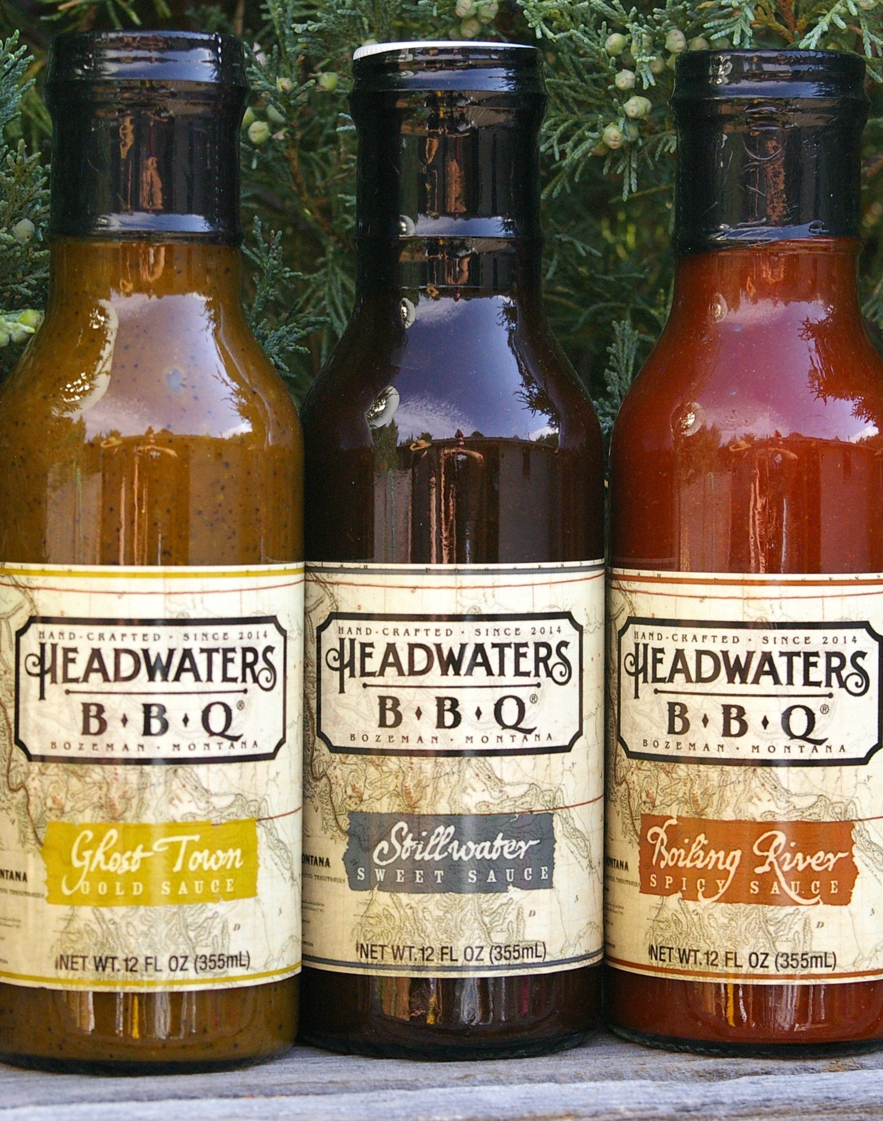 BBQ Lover's Gift Pack:  3 Headwaters BBQ Sauces