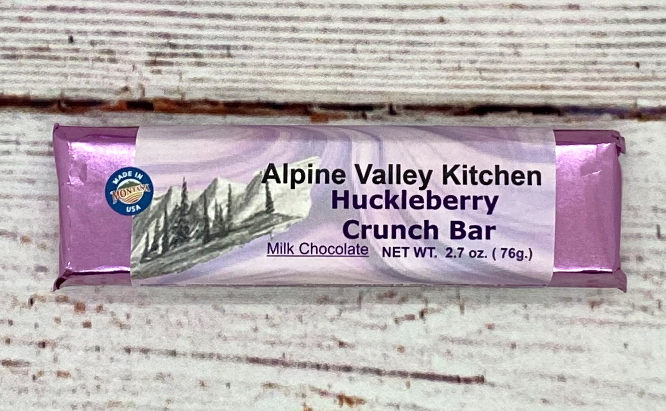 Huckleberry Crunch Candy Bar