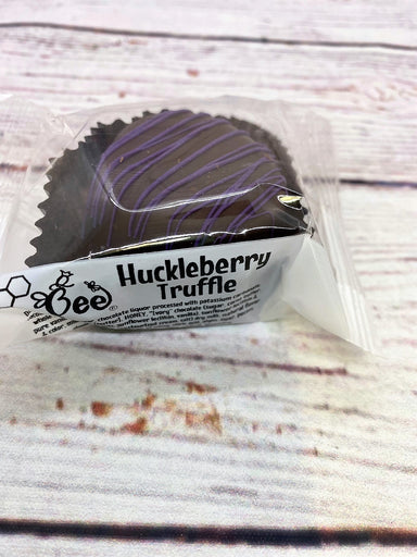 Huckleberry and Honey Dark Chocolate Truffle. Add to any Chalet Market Gift Box.