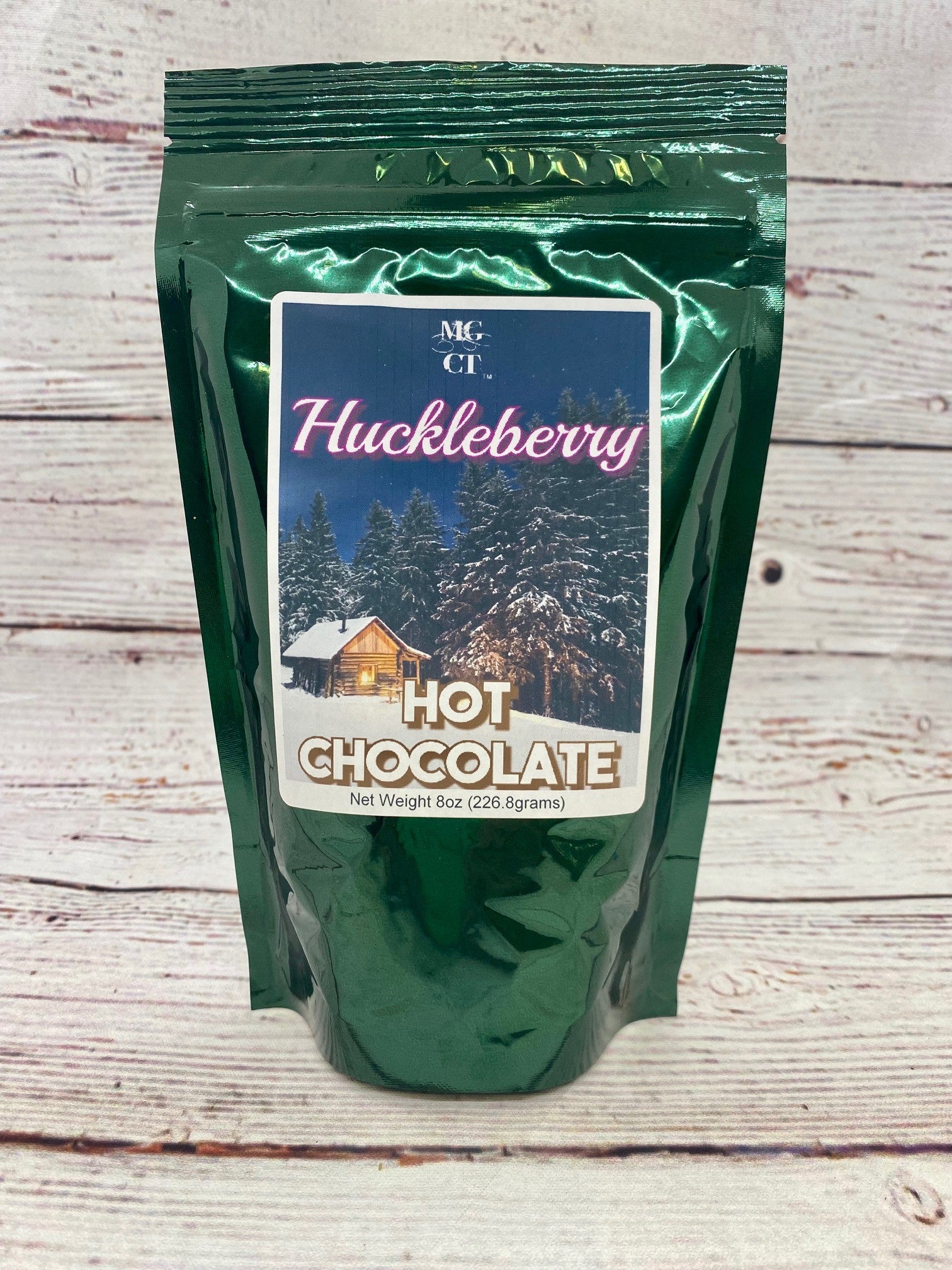 Rich and creamy huckleberry hot chocolate mix. Made in Montana.