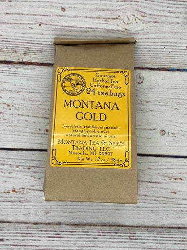 24 tea bags of Montana Gold herbal tea blend. Made in Montana.