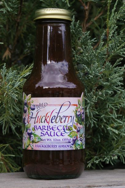 Huckleberry BBQ Sauce.  Sweet and Savory.  Delicious on grilled meats.  Made in Montana.