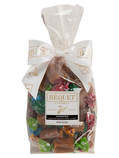 Made in Montana. Bequet 16oz Assorted Caramels. Montana Made Gifts