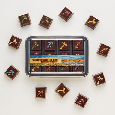 Montana Fly Box Huckleberry Chocolates by Posh Chocolat