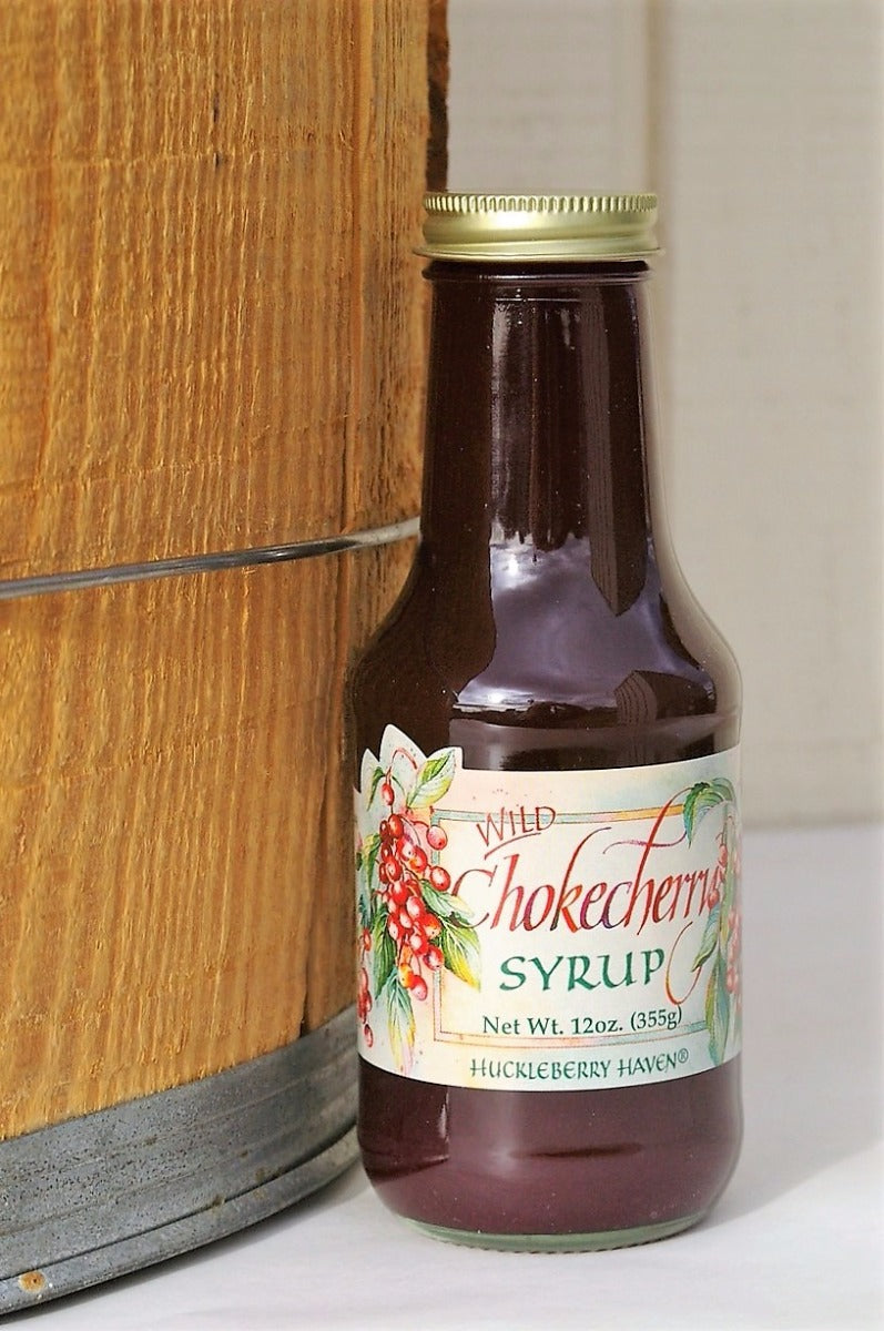 12 oz. Wild Chokecherry Syrup.  Made in Montana.