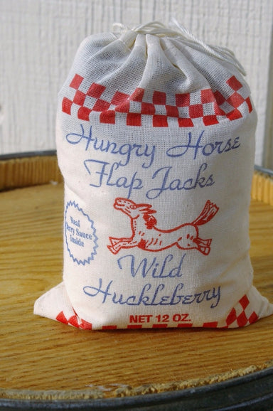 Huckleberry Flap Jack Mix.  Made in Montana.