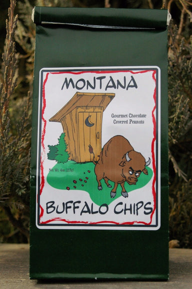 Montana Buffalo Chips.  Chocolate covered peanuts.  Made in Montana.