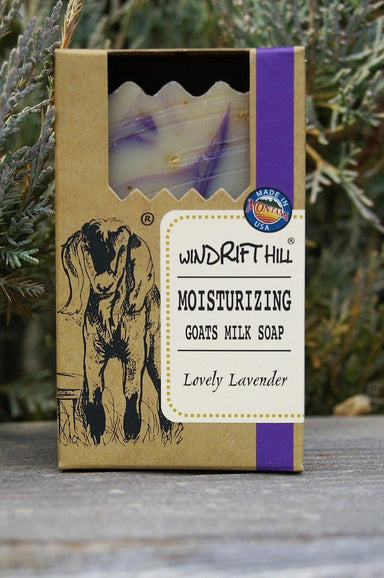 Windrift Hill Goats Milk Soap Lovely Lavender.  Made in Montana.