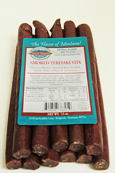 Chalet Market of Montana Smoked Teriyaki Snack Sticks
